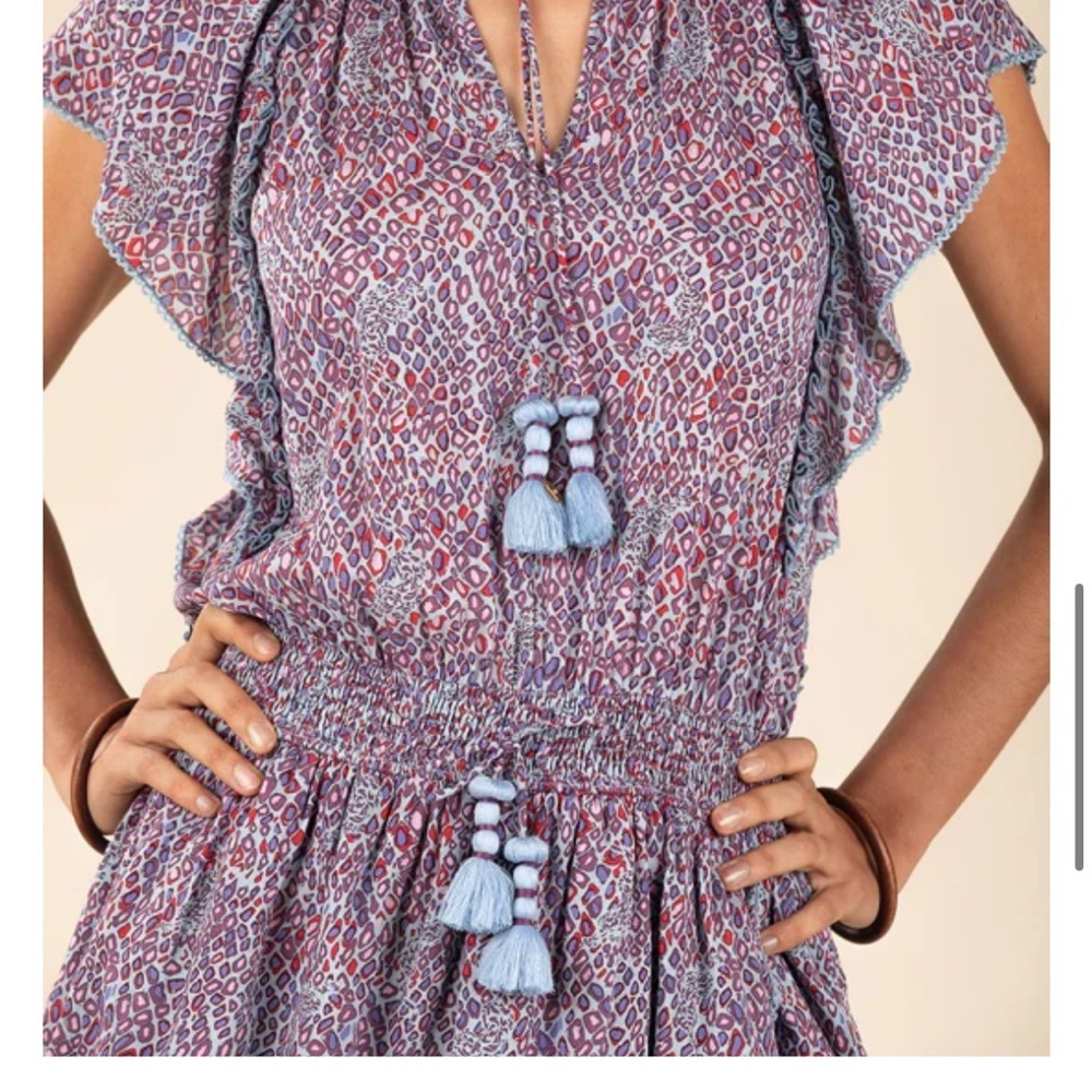 POUPETTE ST BARTH Elsa Layered Mini Dress size M - Picture 6 of 14